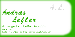 andras lefler business card